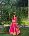 Pink Color Heavy Embroidered Lehenga Choli